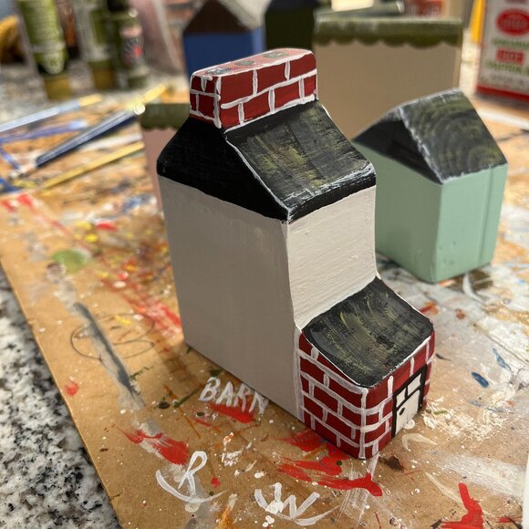 OOAK Wooden village - Picture 4 of 17